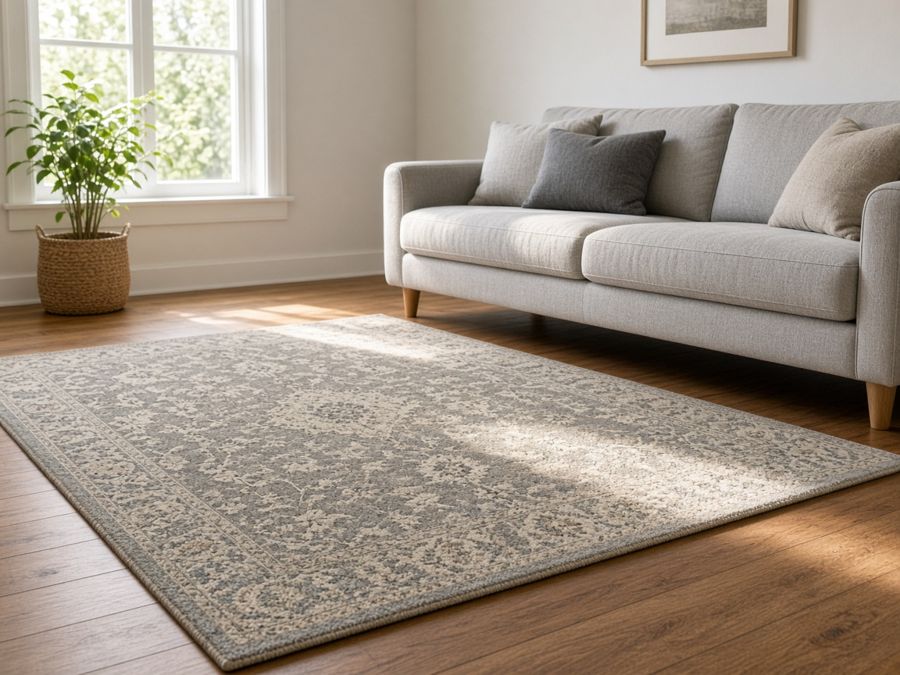 Sample photo: a clean area rug in a bright living room